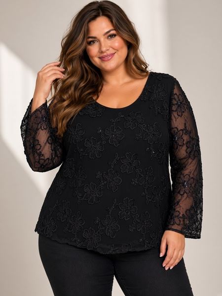 Picture of FINE QUALITY TOP LACE AND EMBROIDERY